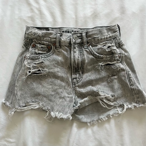 American Eagle Outfitters Pants - American Eagle Outfitters Ripped Gray Jean Shorts